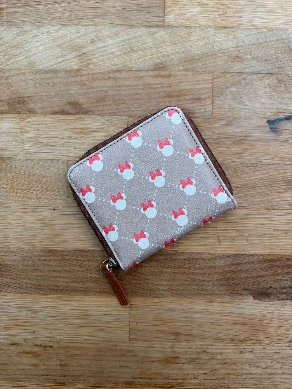 Disney Minnie Mouse Zip Around Wallet Coin Purse Small Wallet